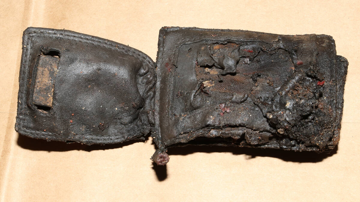 In an image released by the Metropolitan Police Department on Friday, Jan. 3, 2025, a charred w ...