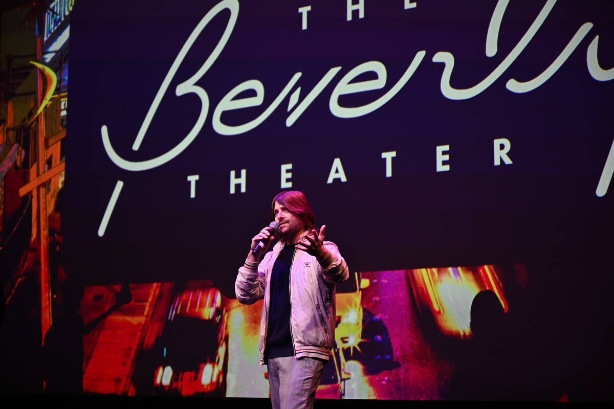 LAS VEGAS, NEVADA - JANUARY 02: Producer Robert Schwartzman introduces the file "The Last Showg ...