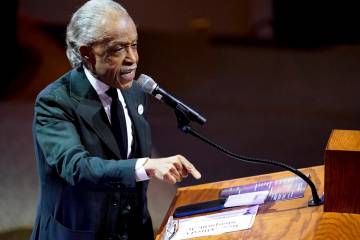 Rev. Al Sharpton. (Andrew Nelles/The Tennessean via AP, Pool)