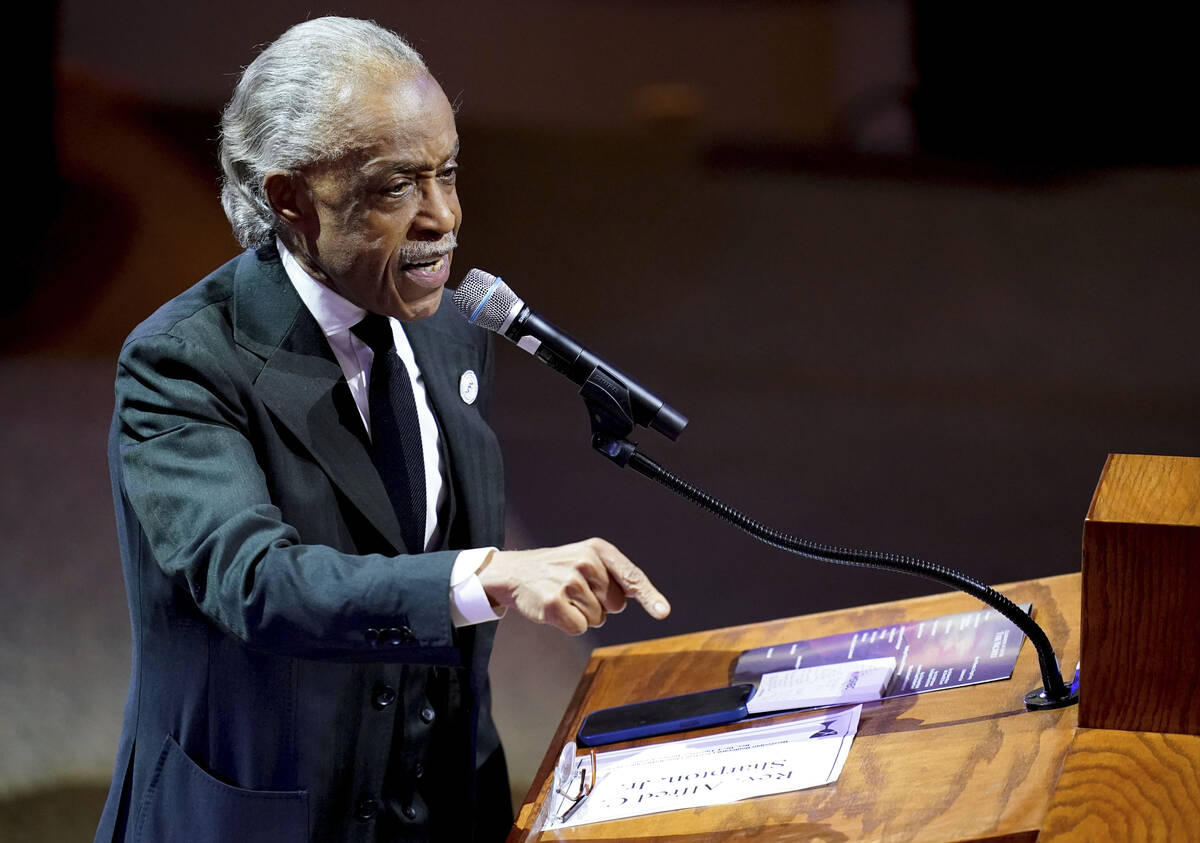 Rev. Al Sharpton. (Andrew Nelles/The Tennessean via AP, Pool)