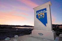 A "Welcome to Nevada" monument sign. (Nevada Department of Transportation)