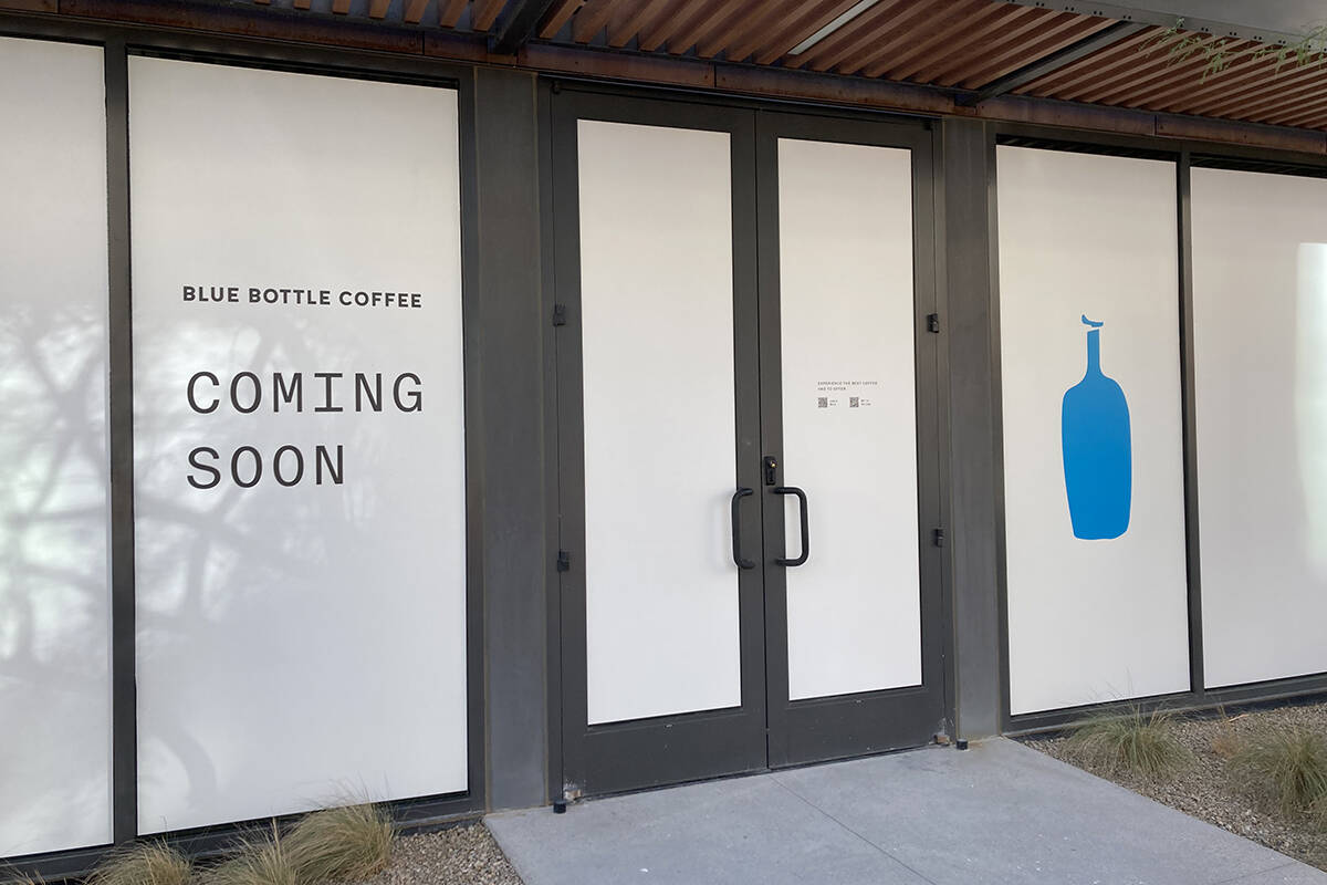 An outpost of the famous Blue Bottle Coffee chain is coming to UnCommons in southwest Las Vegas ...