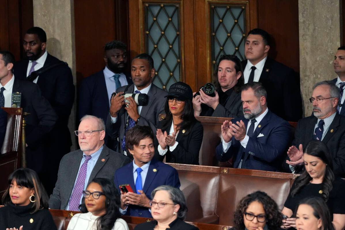 The joint session of Congress convenes to confirm the Electoral College votes, affirming Presid ...