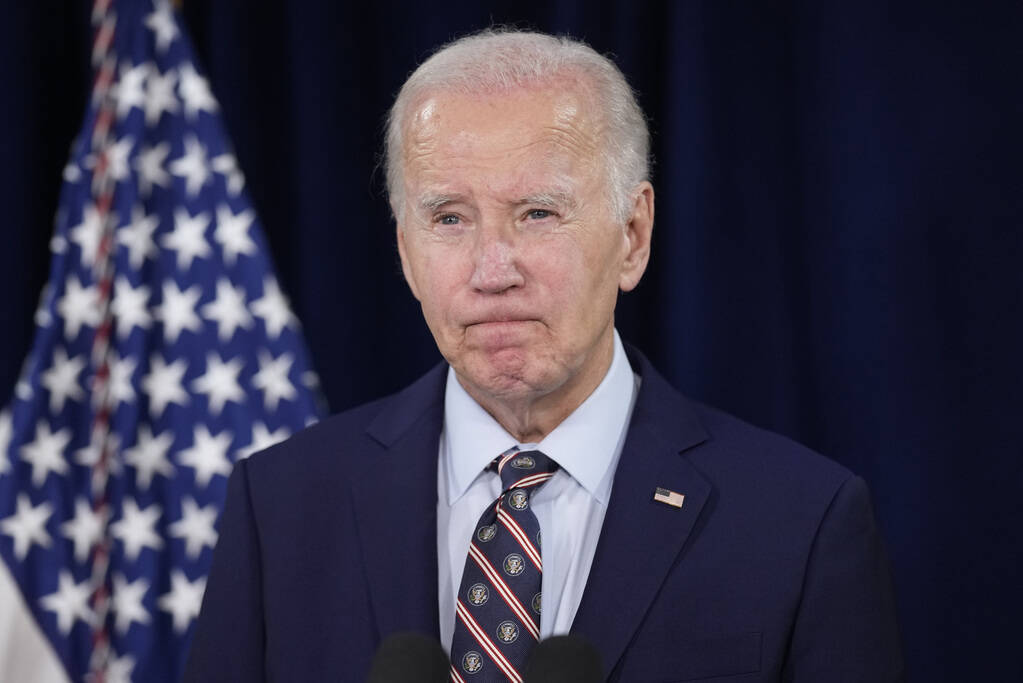 President Joe Biden speaks Sunday, Dec. 29, 2024, at the Company House Hotel in Christiansted, ...