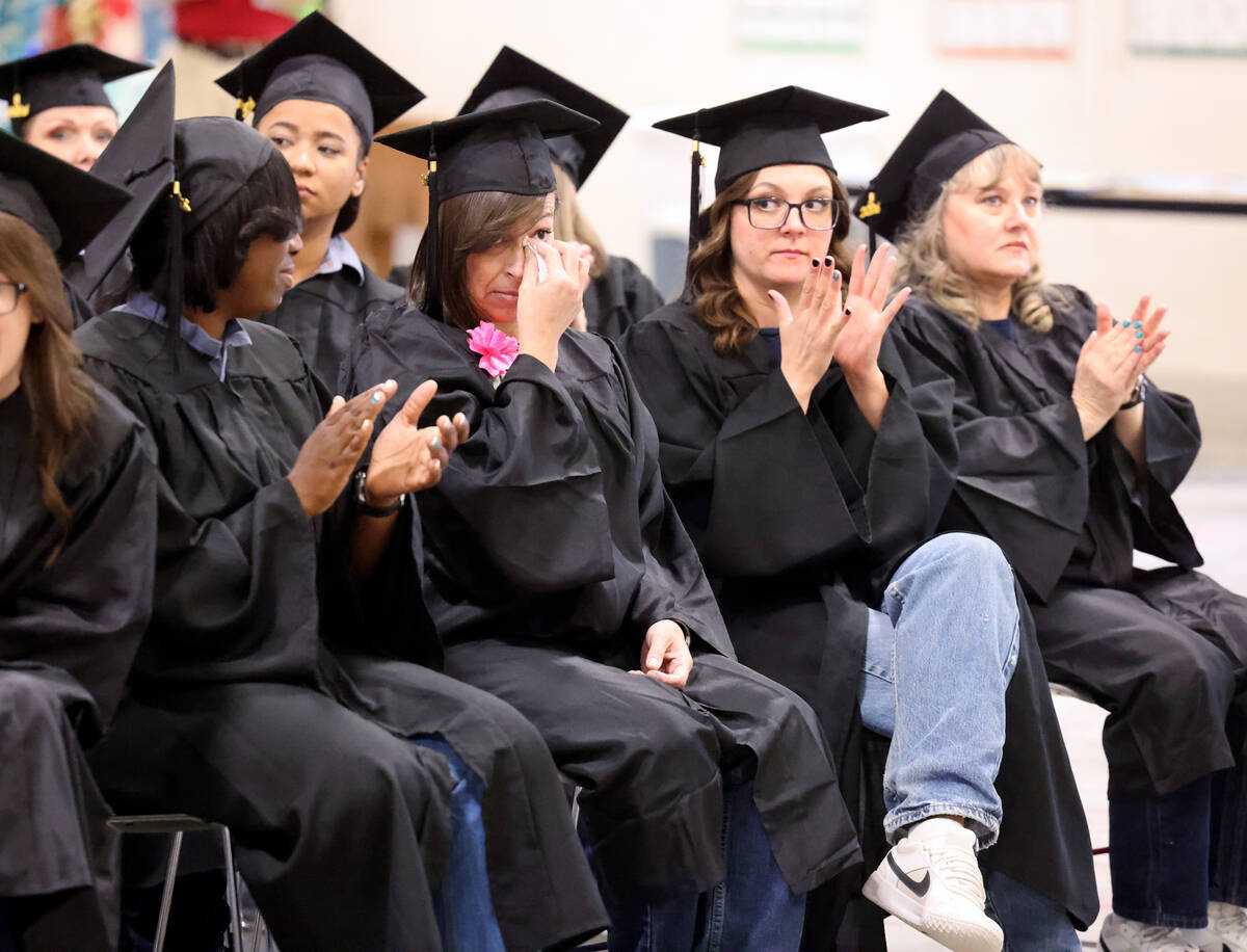 Inmates at Florence McClure Women’s Correctional Center, including from left, Dina Palme ...