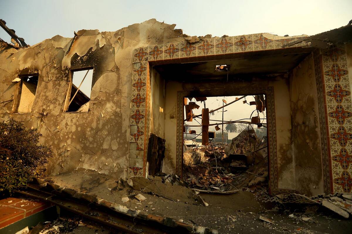 The Palisades fire ravaged Palisades Elementary Charter School in Pacific Palisades, California ...