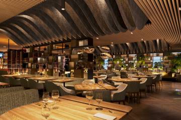 A rendering of the main dining room at Boa Steakhouse, set to open in the Palazzo Tower of The ...