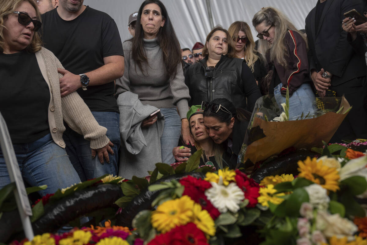 Gali the mother of the Israeli soldier Sergeant Yahav Maayan who was killed in combat in the Ga ...