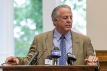 Republican Gov. Joe Lombardo has raised almost $3.4 million in the past year, building up a sig ...