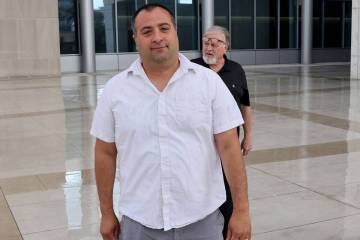 Nye County Sheriff’s Office Capt. David Boruchowitz walks out of the Lloyd George U.S. Courth ...