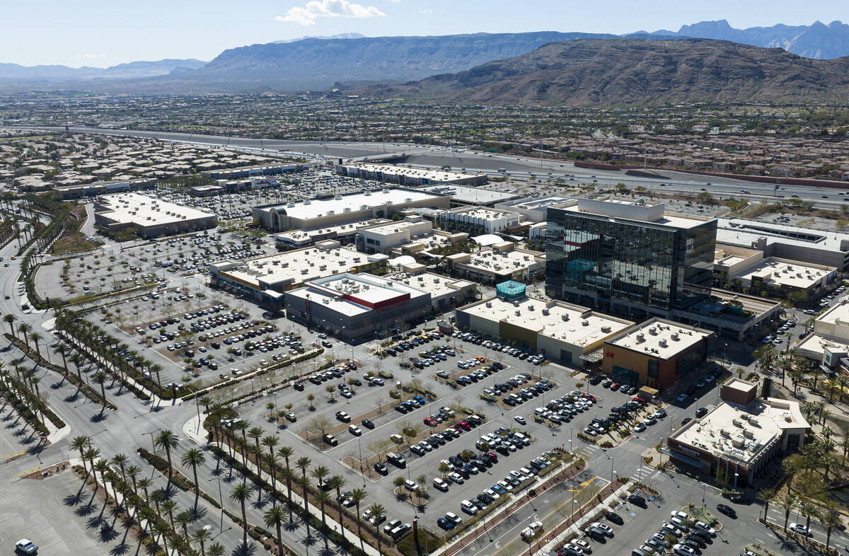 FILE - Downtown Summerlin, the 106-acre outdoor mall in Las Vegas' Summerlin community, is seen ...