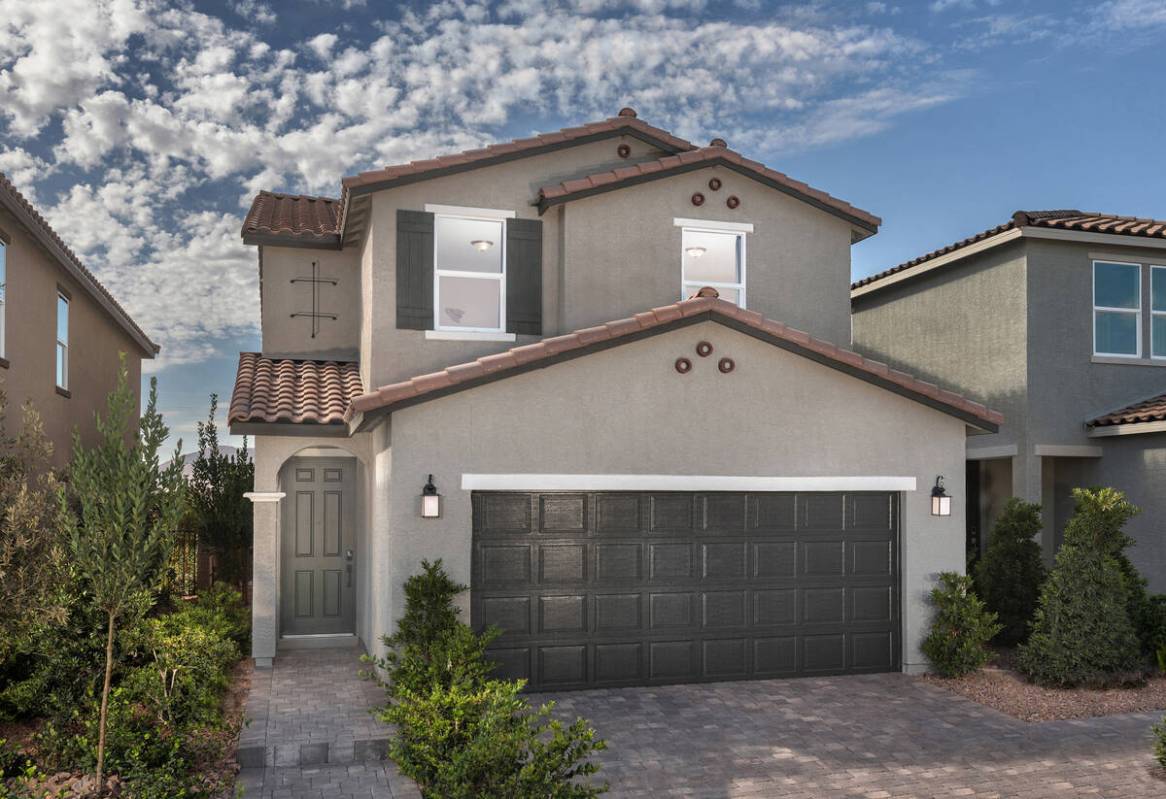 Mock up of home to be built in Henderson. (KB Home)