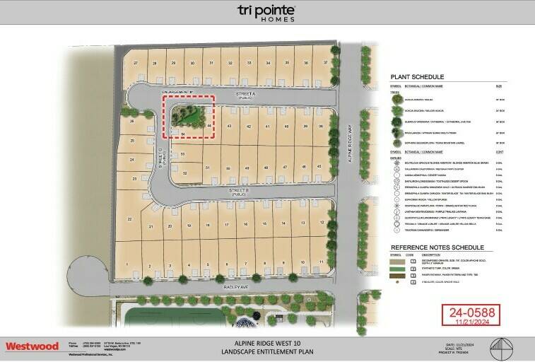 The blueprints for the Tri Pointe Homes neighborhood. (Tri Pointe Homes)