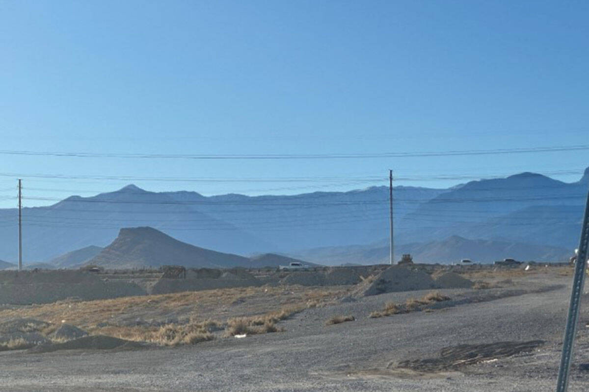 The site for the Richmond American Homes neighborhood in Kyle Canyon. (Richmond American Homes)