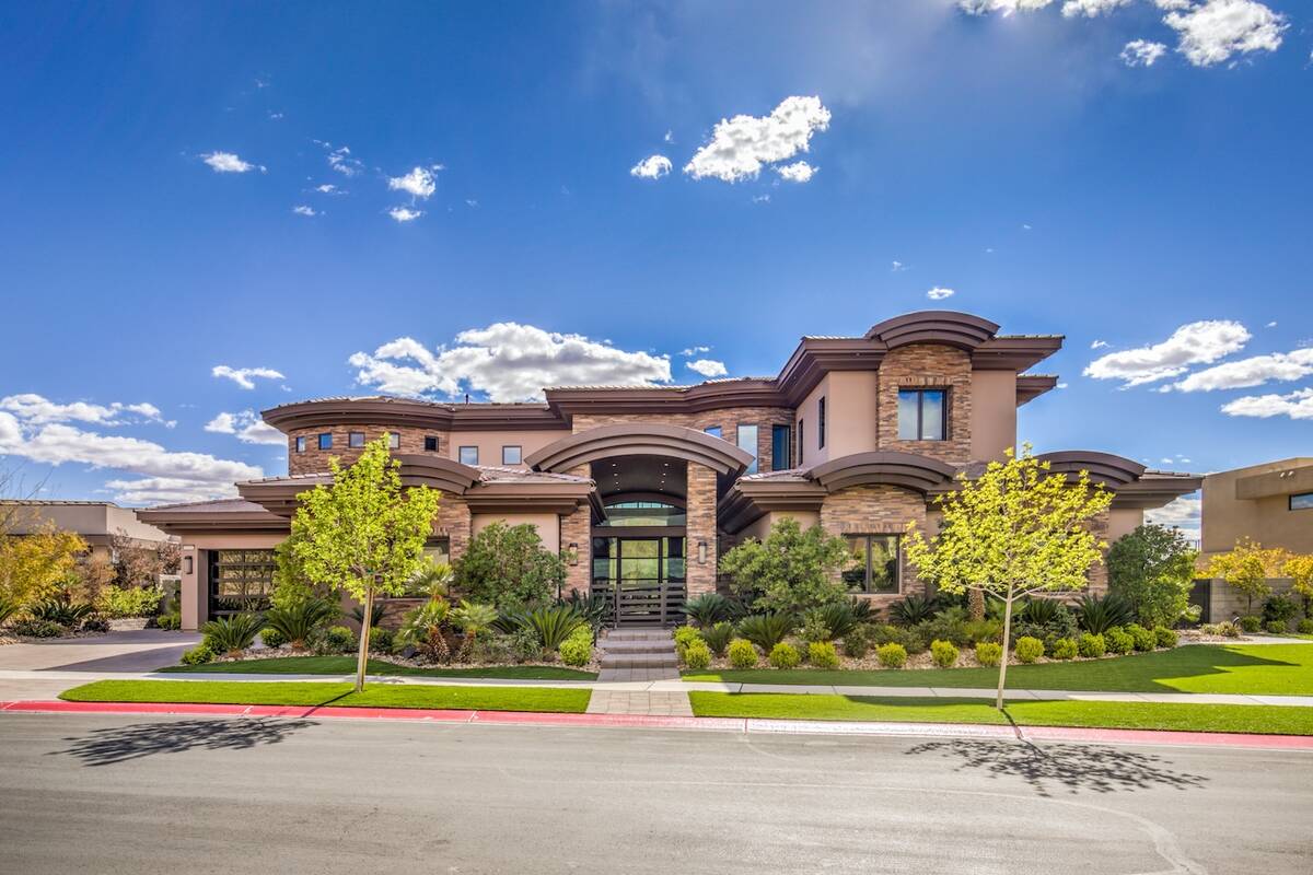 The Seven Hills home was built in 2018 and sits on 0.69 acres, it has five bedrooms and eight b ...