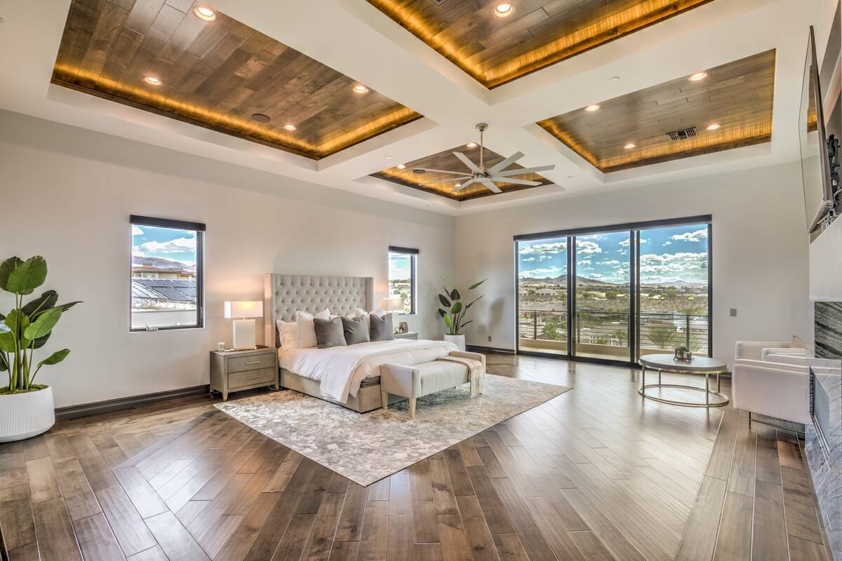 There’s a large balcony off the primary bedroom that allows for sunset views. (Keller William ...