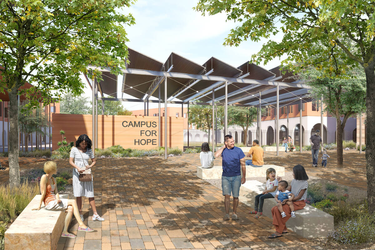 This image from the Campus for Hope Foundation shows a conceptual rendering of the Campus for H ...