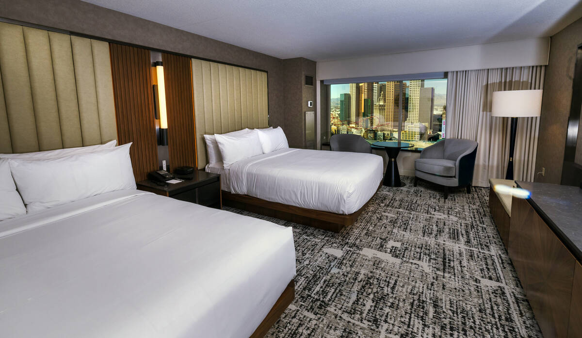 A new queen room with a view as the MGM Grand is undergoing a $300 million renovation of its mo ...