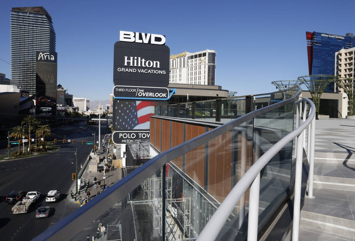 The Overlook at the new BLVD property is seen at the Strip, on Thursday, Jan. 16, 2025, in Las ...