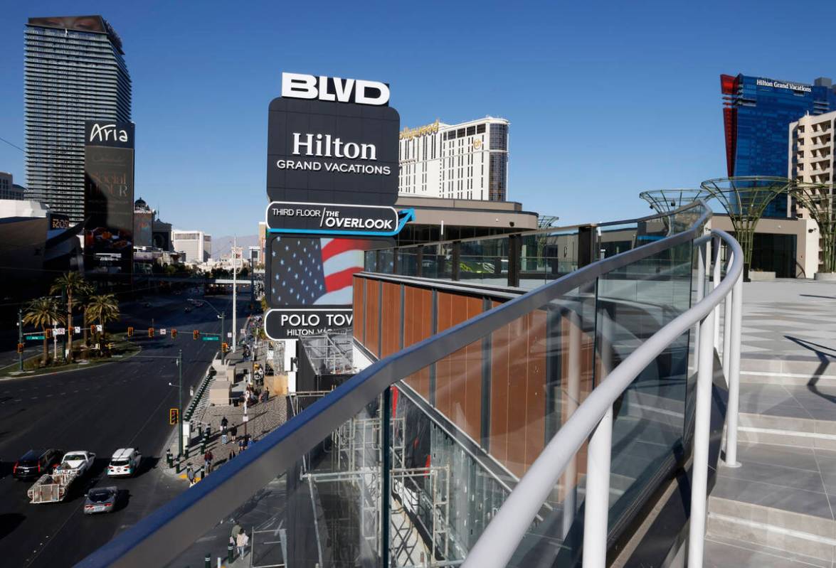 The Overlook at the new BLVD property is seen at the Strip, on Thursday, Jan. 16, 2025, in Las ...