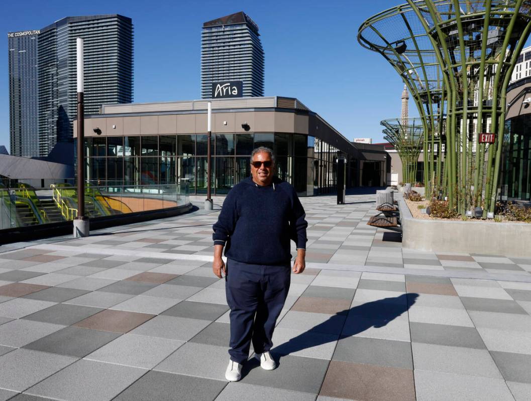 Eli Gindi, owner and developer of the new BLVD property, poses for a photo on the Overlook on t ...