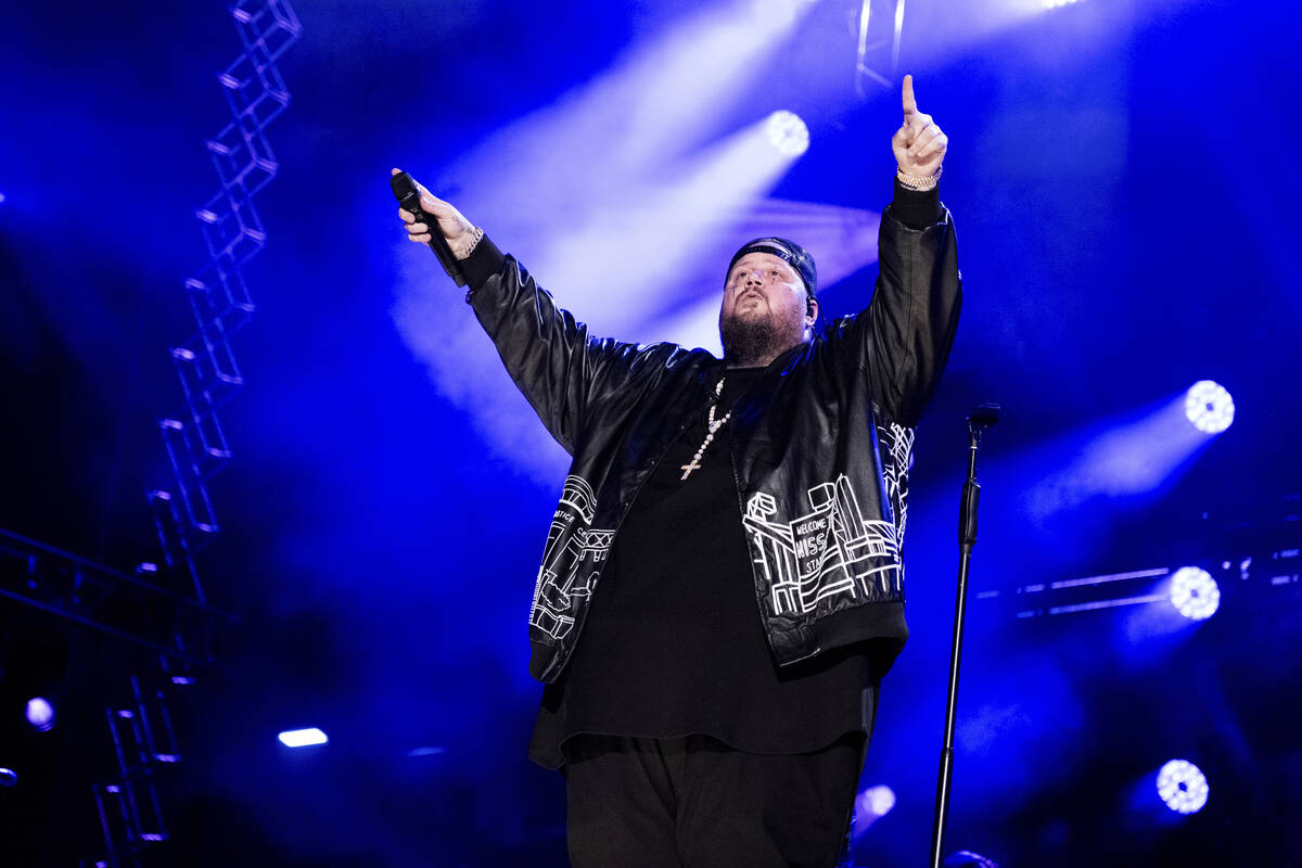 Jelly Roll performs during CMA Fest on Saturday, June 8, 2024, in Nashville, Tenn. (Photo by Am ...