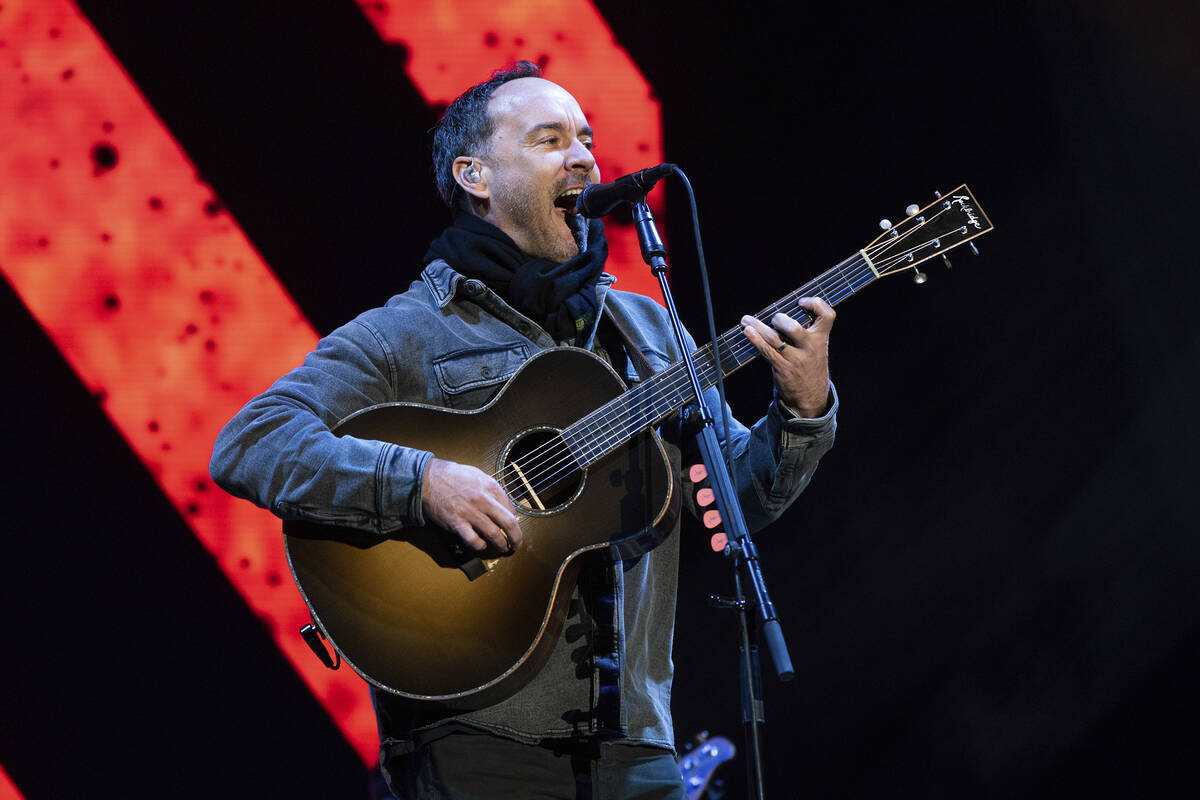 Dave Matthews of Dave Matthews Band performs at the Innings Festival on Sunday, March 19, 2023, ...