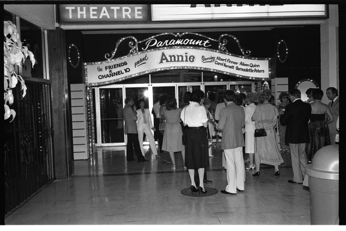 A premiere party for the move "Annie" took place in May 1982 at Mann’s Fox Theatre in the Cha ...