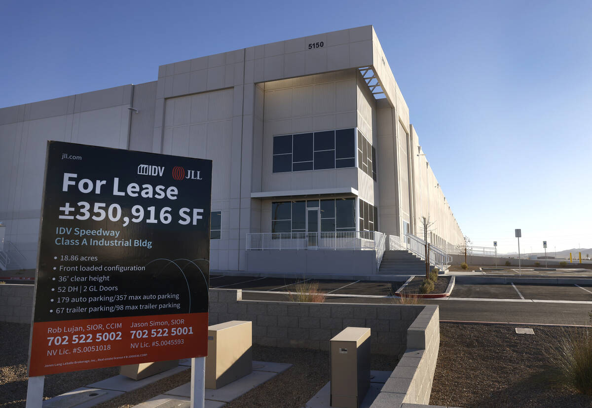 IDV Speedway, a vacant warehouse that recently sold at 5150 N. Sloan Lane, is seen on Tuesday, ...