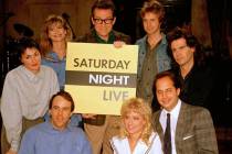 The cast of NBC's "Saturday Night Live," clockwise, from left: Nora Dunn, Jan Hooks, Phil Hart ...