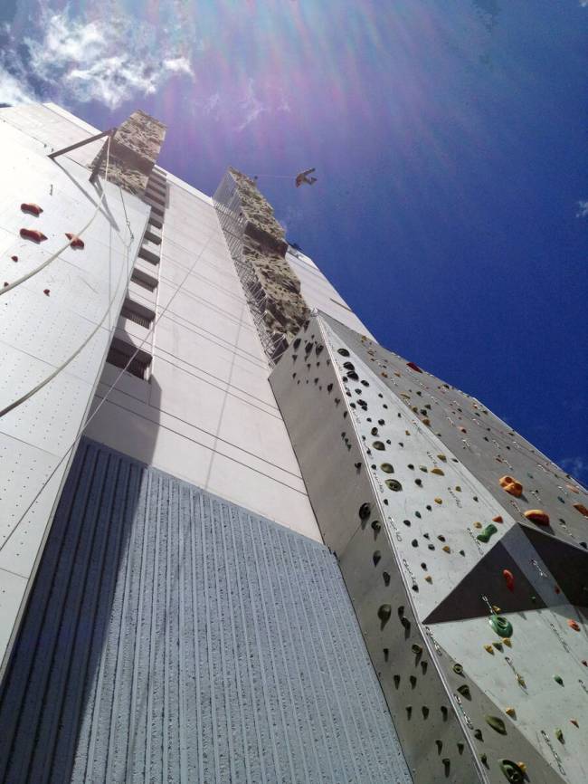 Reno is home to the tallest artificial outdoor climbing wall in the world. (Chris Moran/Travel ...