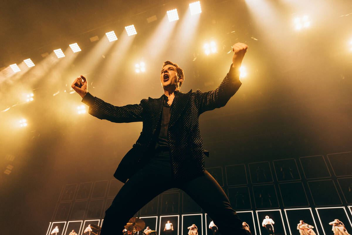 The Killers front man Brandon Flowers performs at The Chelsea at The Cosmopolitan of Las Vegas ...