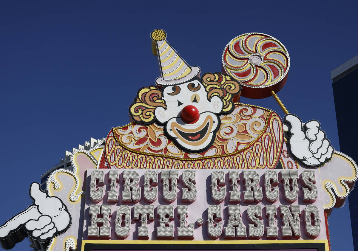 A Circus Circus sign is seen, on Wednesday, Jan. 22, 2025, in Las Vegas. (Bizuayehu Tesfaye/Las ...