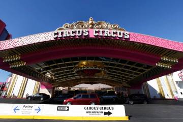 Circus Circus is seen, on Wednesday, Jan. 22, 2025, in Las Vegas. (Bizuayehu Tesfaye/Las Vegas ...