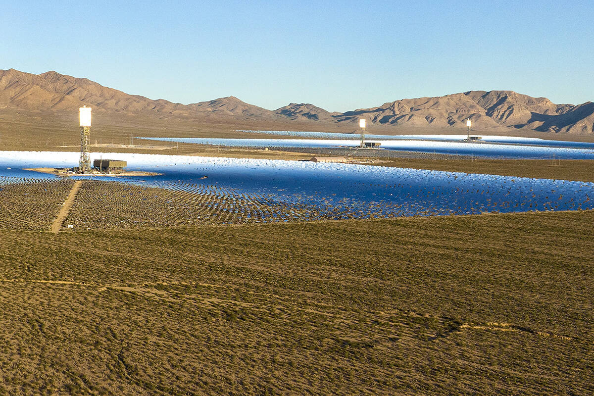 The Ivanpah Solar Electric Generating System is pictured, on Wednesday, Sept. 25, 2024, at the ...