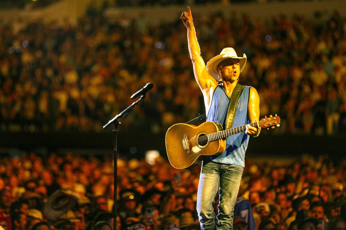 Country superstar Kenny Chesney has booked 15 dates this spring and summer at Sphere. (Jill Tru ...