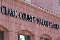 FILE - Clark County School District. (Las Vegas Review-Journal)