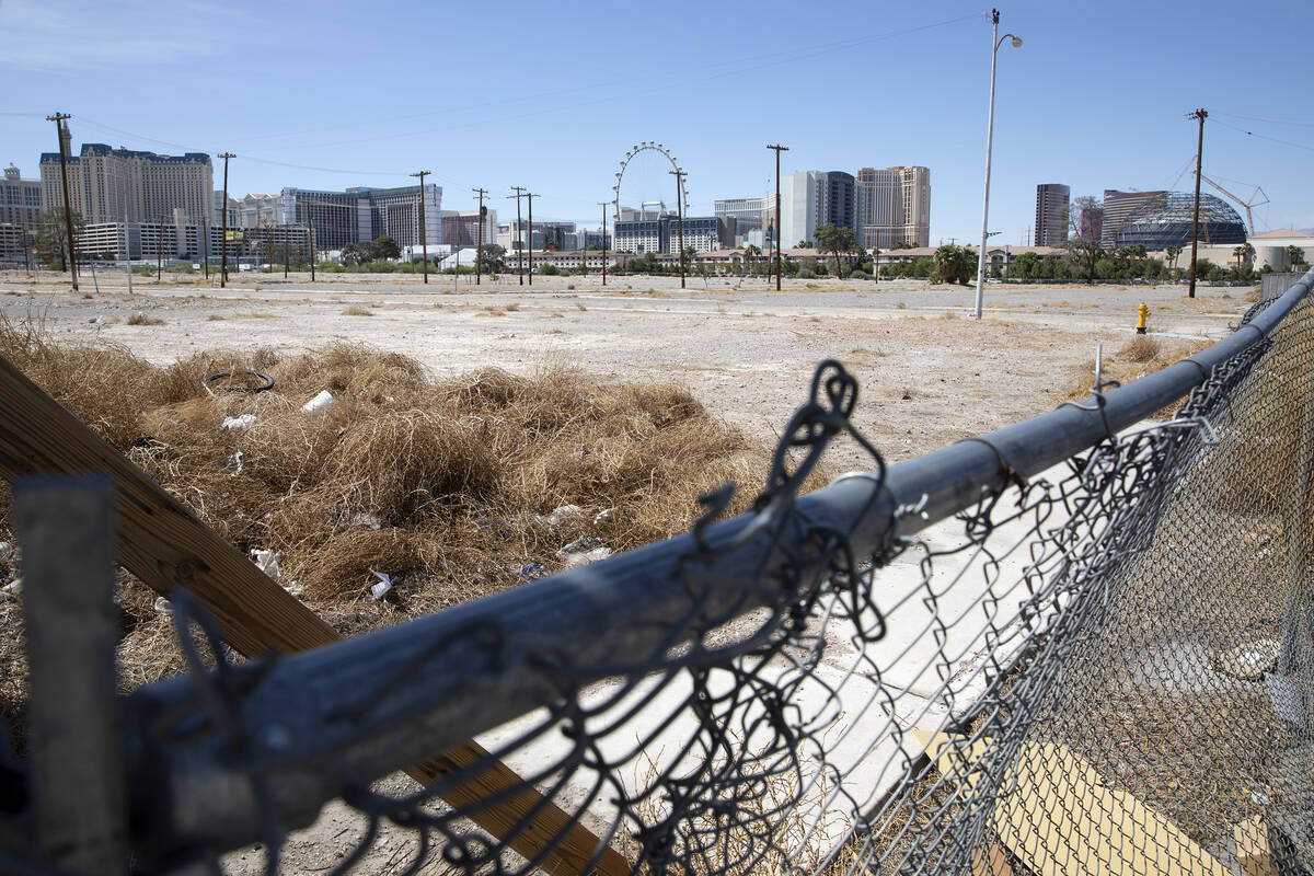 Land at the northeast corner of Harmon Avenue and Koval Lane, just east of the Las Vegas Strip, ...