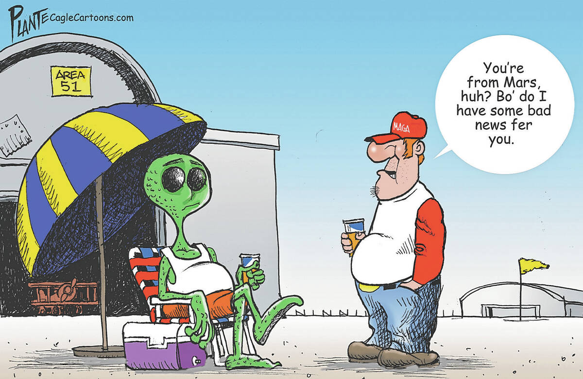 A martian and an earthling chat over a beer, Mars, Elon Musk, Space X, President Donald J. Tru ...