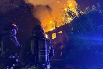 Southern Nevada firefighters are assigned to the Palisades and Eaton fires that have burned tho ...