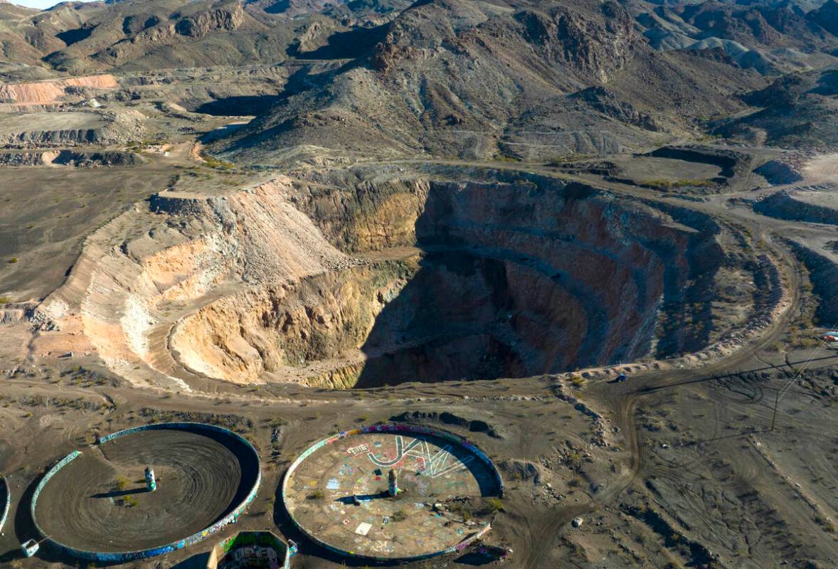 The former Three Kids Mine site is seen on Nov. 21, 2023, in Henderson. (Bizuayehu Tesfaye Las ...