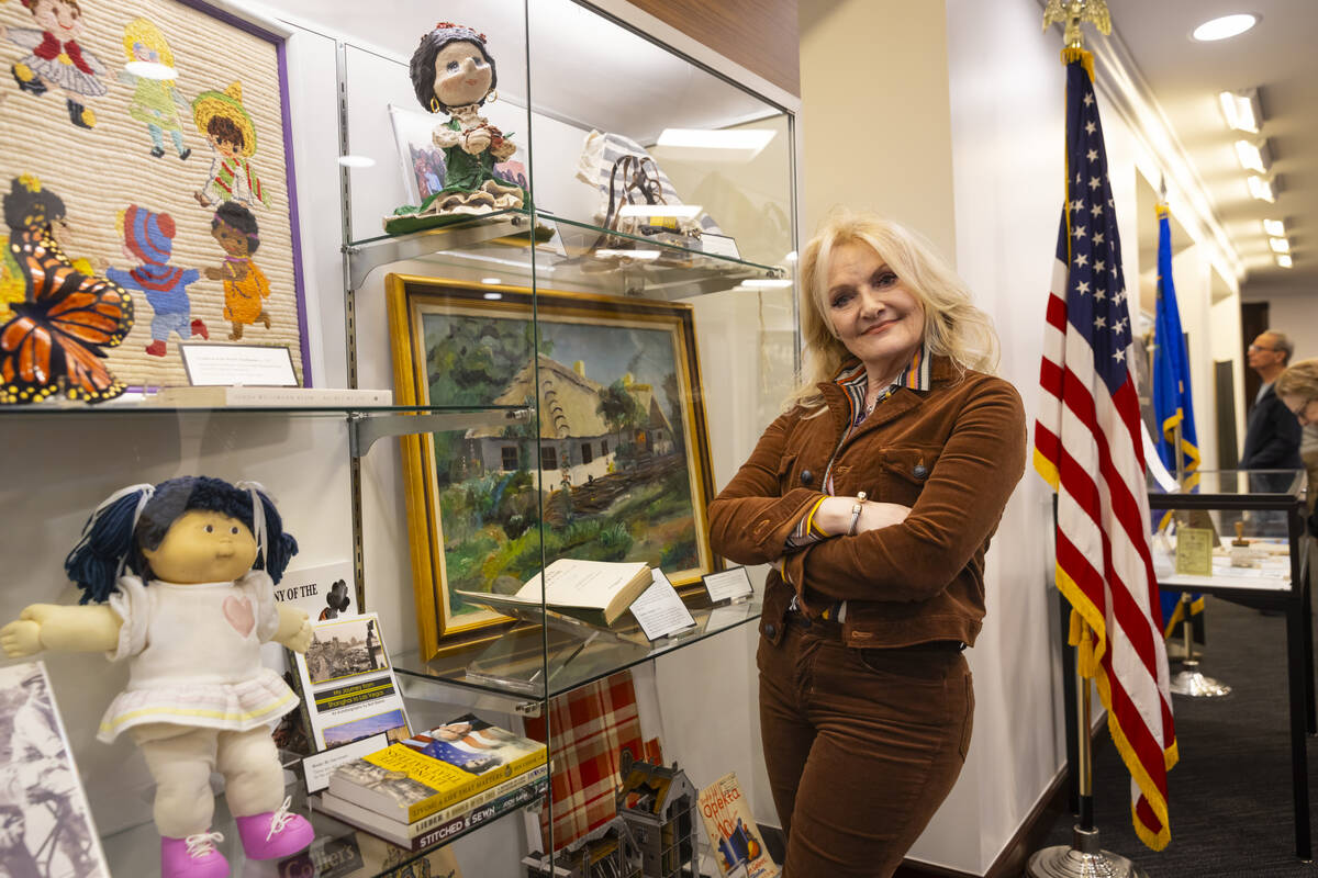 Heidi Straus, president of the Nevada Center for Humanity, poses for a portrait at the "The Hol ...