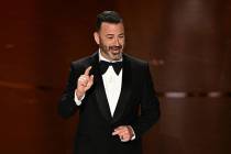 FILE - Jimmy Kimmel speaks onstage during the 96th Annual Academy Awards at the Dolby Theatre i ...