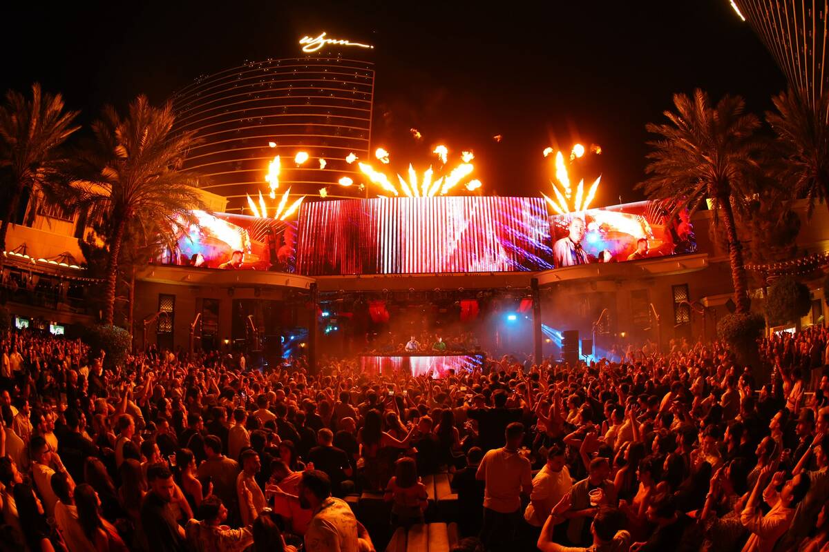 The party scene at XS Nightclub at Wynn Las Vegas. (Wynn Nightlife)