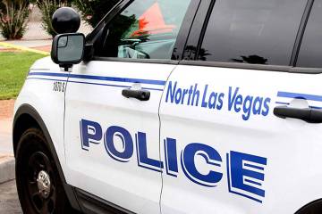 North Las Vegas Police Department vehicle. (Las Vegas Review-Journal)