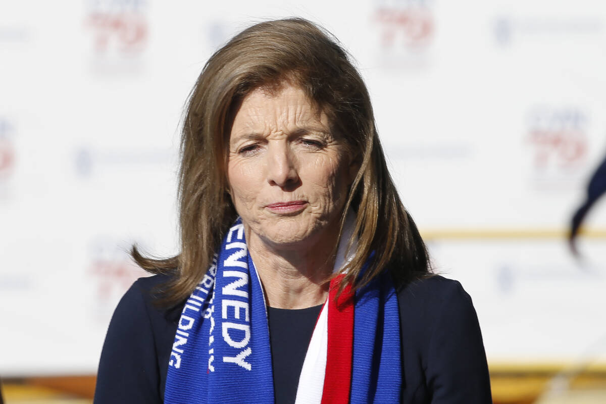 FILE - Caroline Kennedy, daughter of former President John F. Kennedy, before she christened th ...