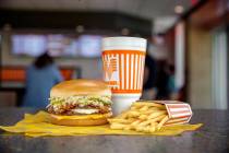 A Southern Bacon Double Burger Whatameal from Whataburger, which is planning a location at Wate ...