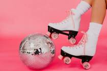 Downtown Summerlin's new outdoor, retro-inspired roller rink opens Friday. (The Warren Group)