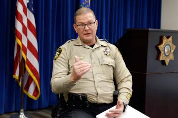 Assistant Sheriff Fred Haas speaks during an interview with the Review-Journal, on Thursday, Ja ...