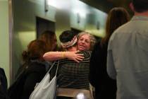 Freed hostage Aviva Siegel, wife of hostage Keith Siegel, who was freed on Saturday from Hamas ...